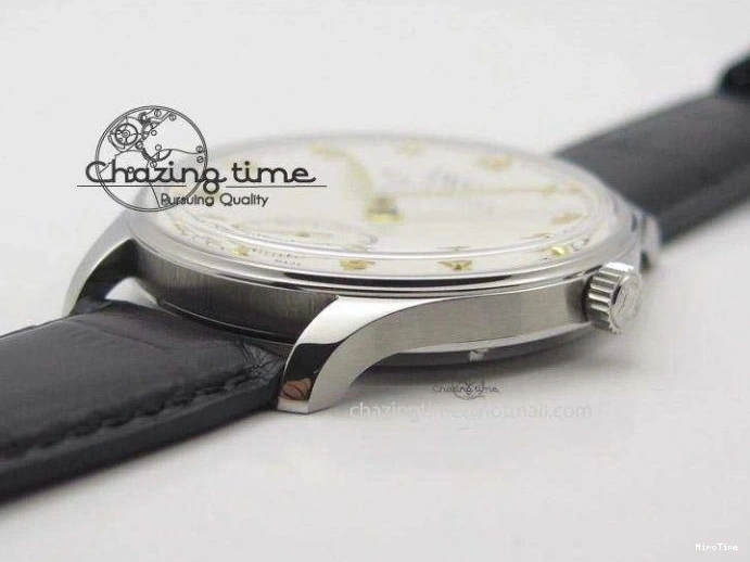 MIROTIME 0417 Sustainable Portuguese IW545408 White Dial ZF 1:1 Best Edition On Dark Blue Leather Strap 7335